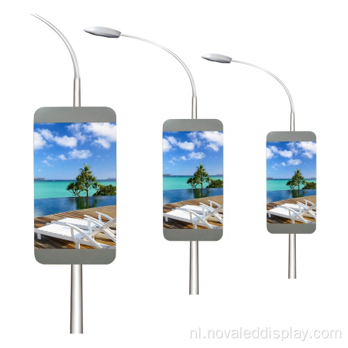 Outdoor P6 Straatverlichting Pole Led Display Sign